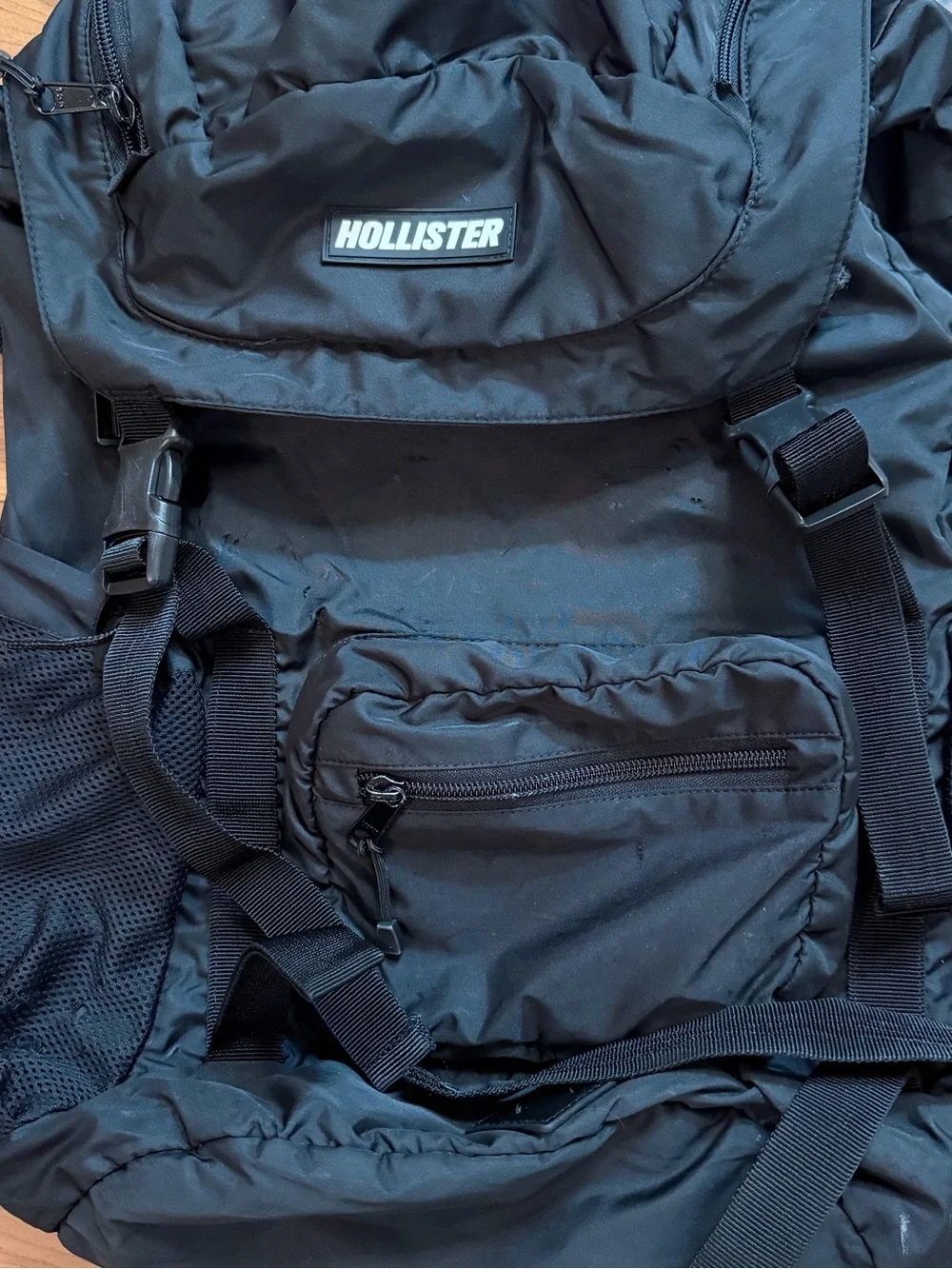 Hollister Black un Backpack - Durable Everyday Bag